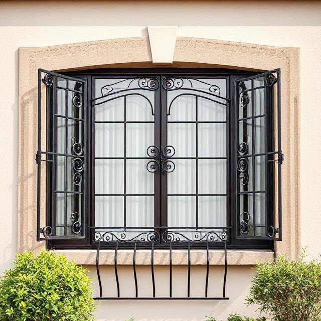 Window iron railing